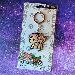 Tokidoki Donutella Soulmates Rubber Keychain NWT